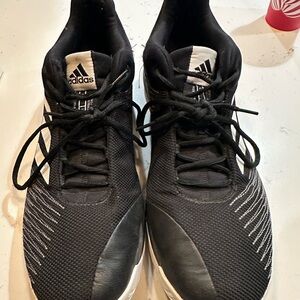 Men adidas Black and White Athletic Shoes size 15